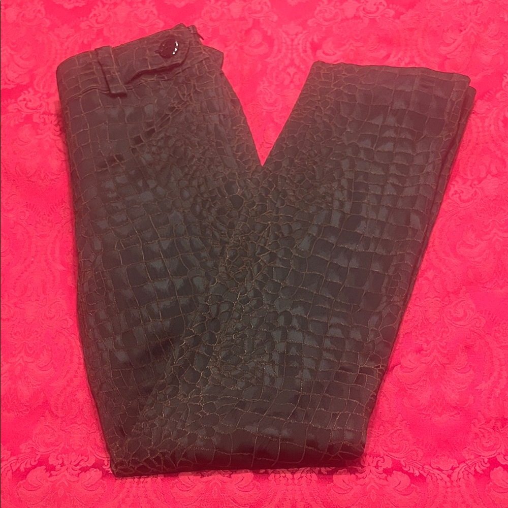 Vintage, Like Nee Carlisle Gray Crocodile Print Fabric